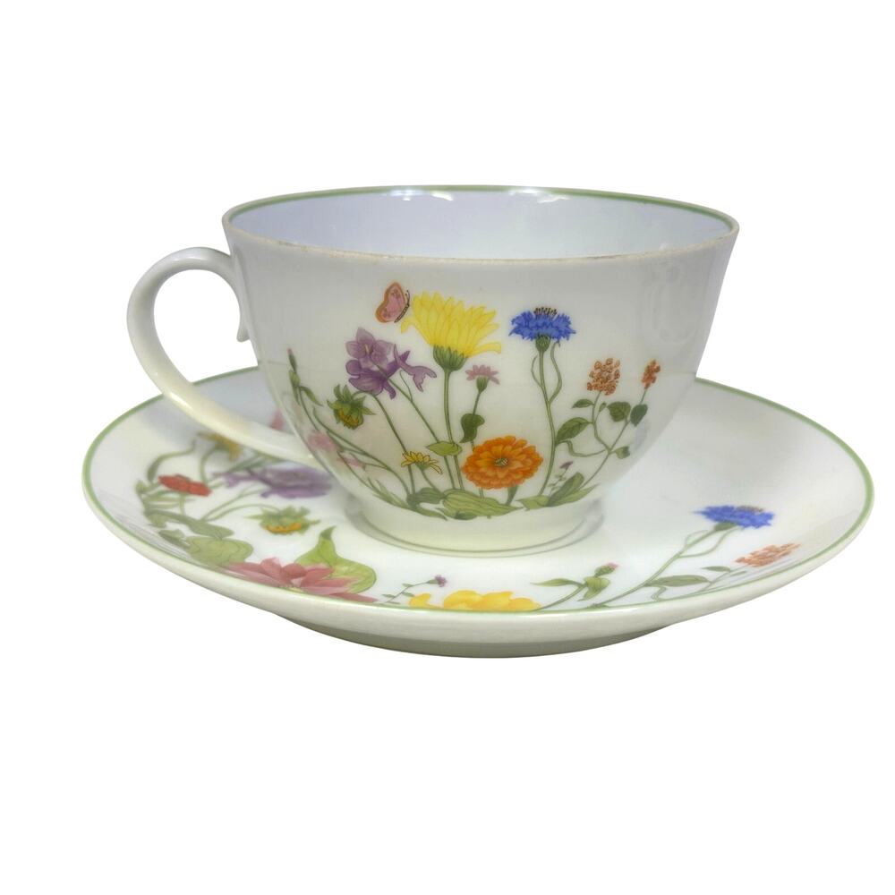 Denby-Langley Retired 1976-1981 'Wonderland' Cup and Saucer-Portugal-Set of 3